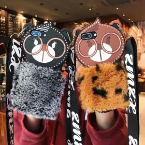 iPhone系列绒毛咖啡猫苹果手机壳